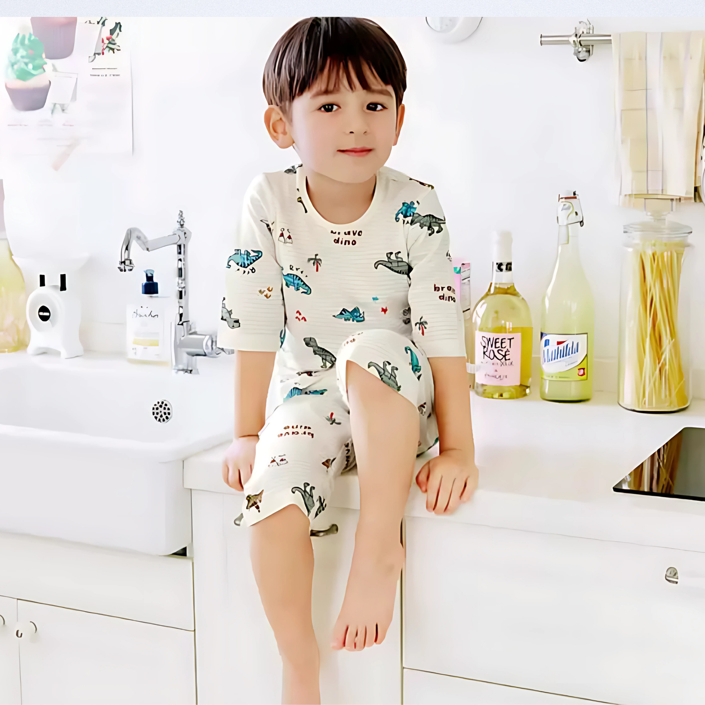 Dino Summer Knit Lounge Set