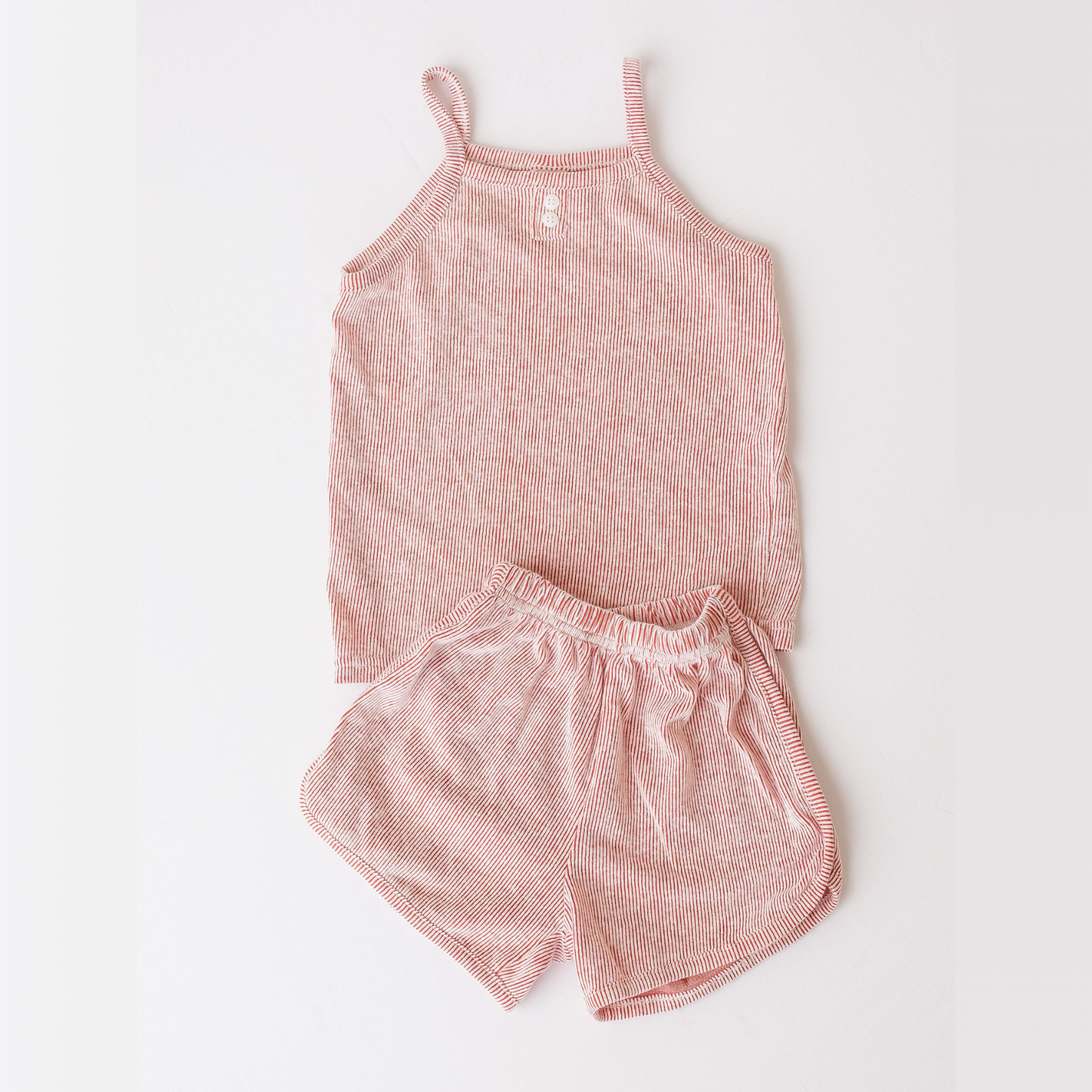 Summer Sleeveless Ribbed Set
