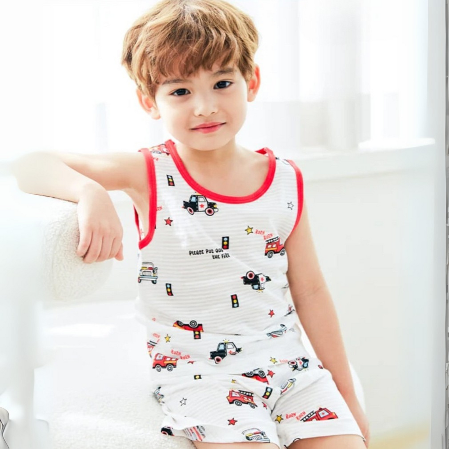 Firetruck Summer Knit Lounge Set