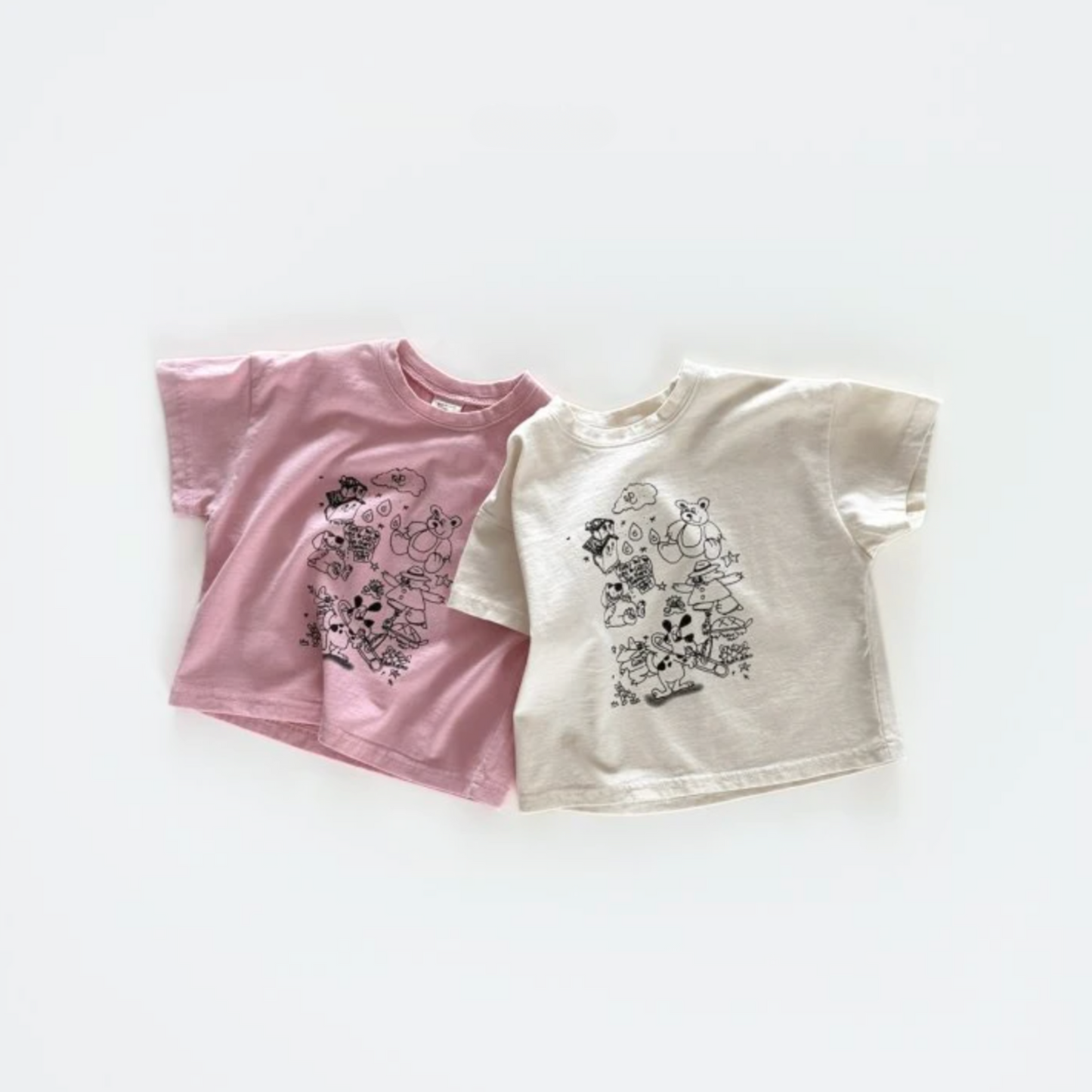 Relaxed Fit Doodle Graphic Tee