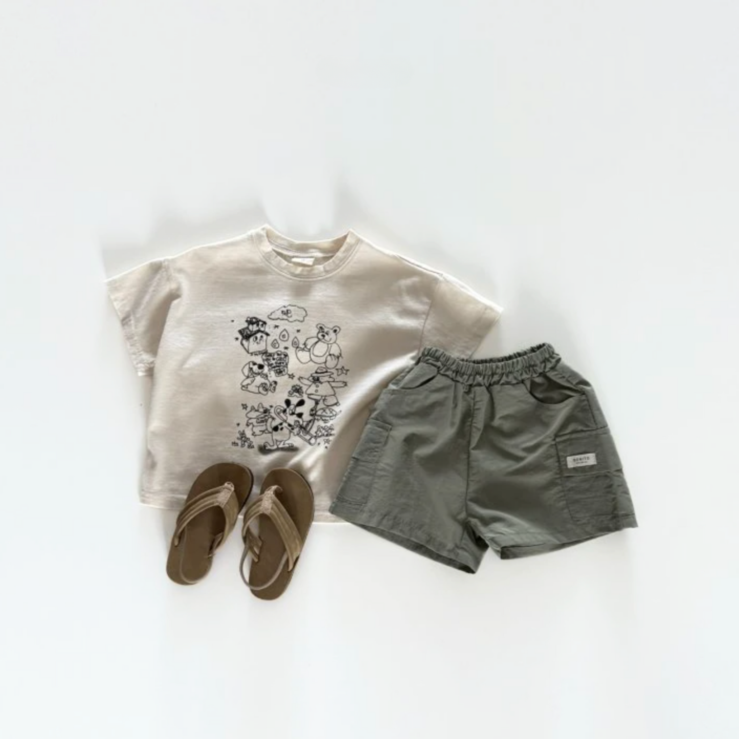 Relaxed Fit Doodle Graphic Tee