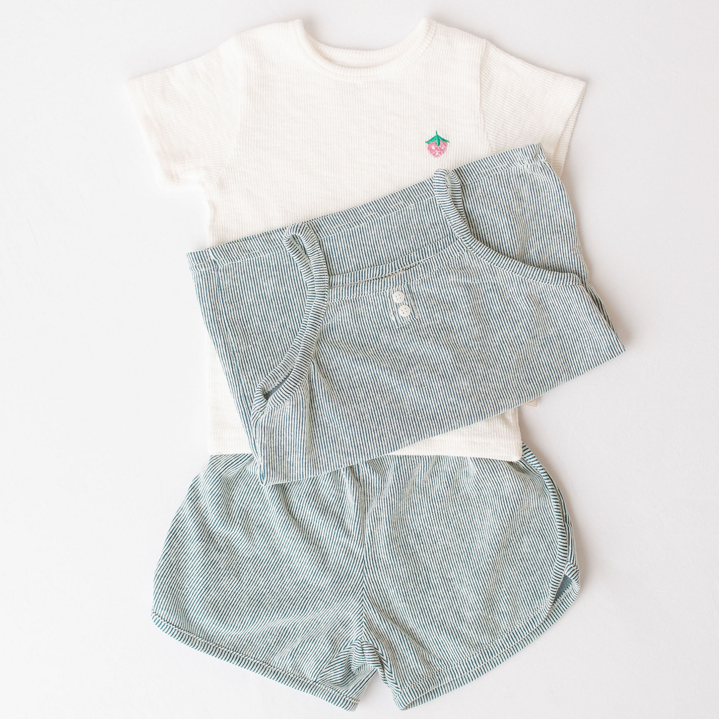 Summer Sleeveless Ribbed Set