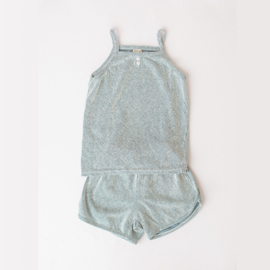 Summer Sleeveless Ribbed Set
