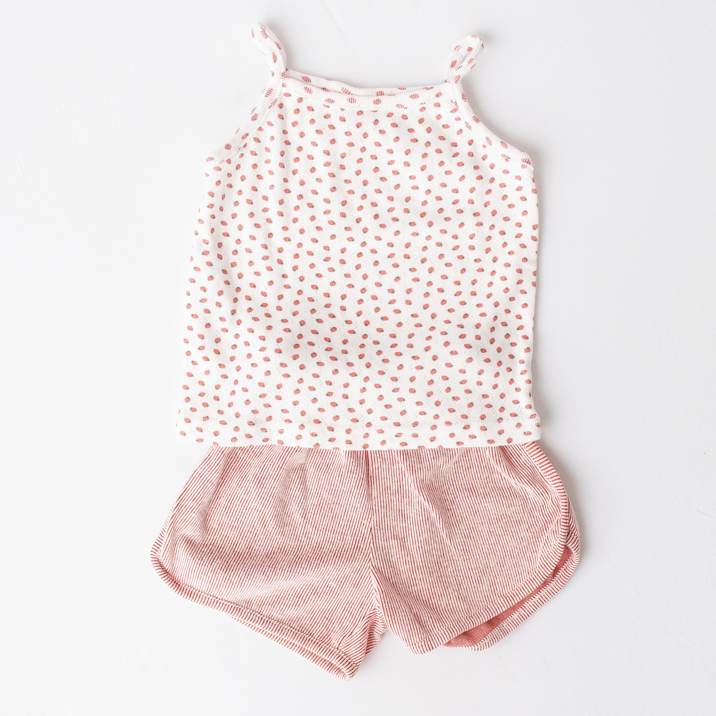 Tiny Strawberry Print Cotton Tank