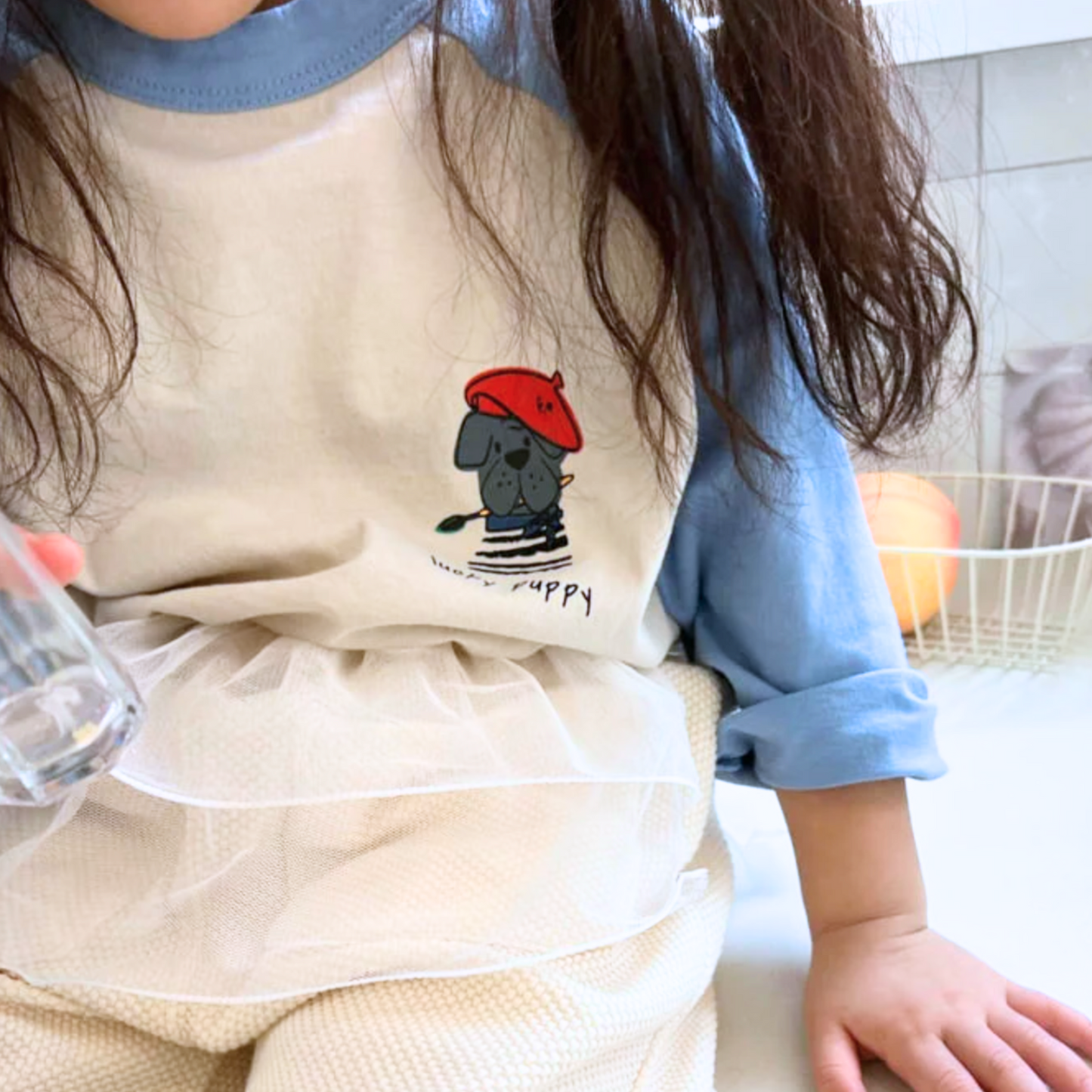 Puppy Raglan Tee