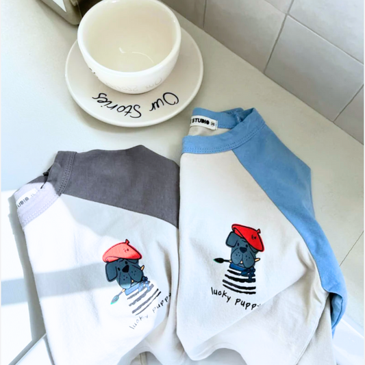 Puppy Raglan Tee