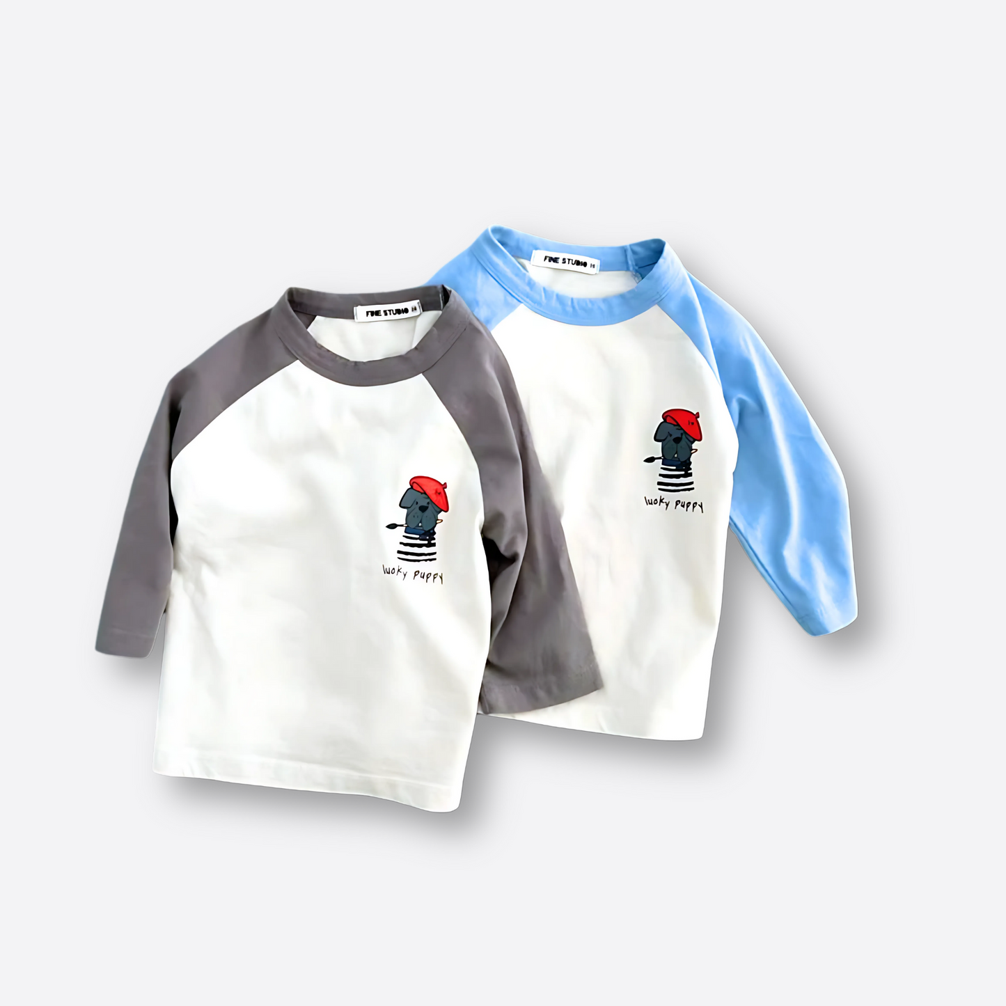 Puppy Raglan Tee